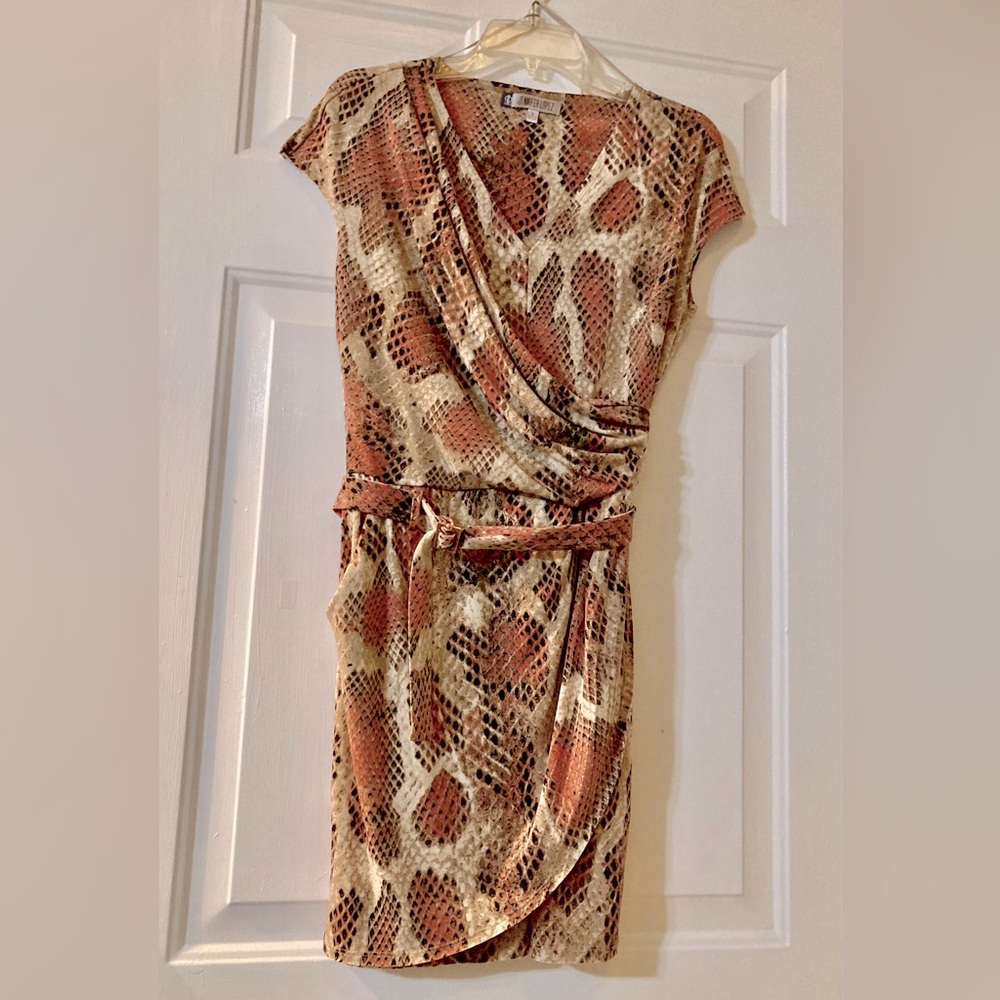 Women's Jennifer Lopez Snake Print Dress. Lightweight.  Never Worn. 34” length.